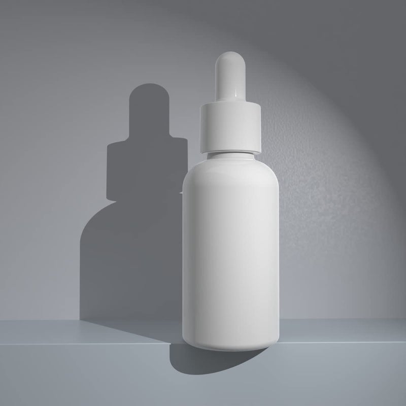 seafulee 1oz White Coated Eye Glass Dropper Bottles (30ML) with White Cap and Pipettes  UV Safe Bottles for Essential Oils and Aromatherapy (Pack of 6) - Image 5